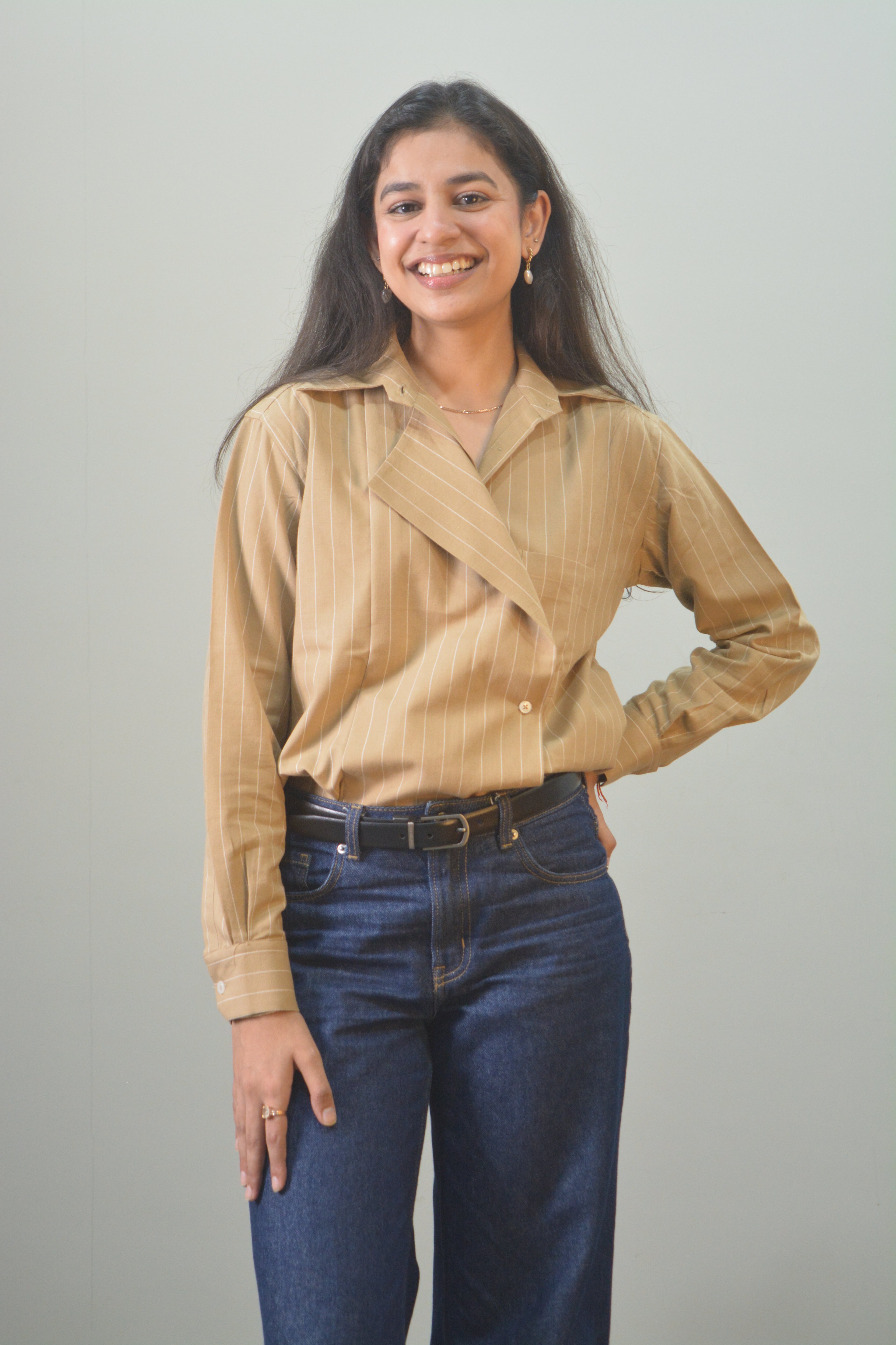 Korean Shirt - Caramel