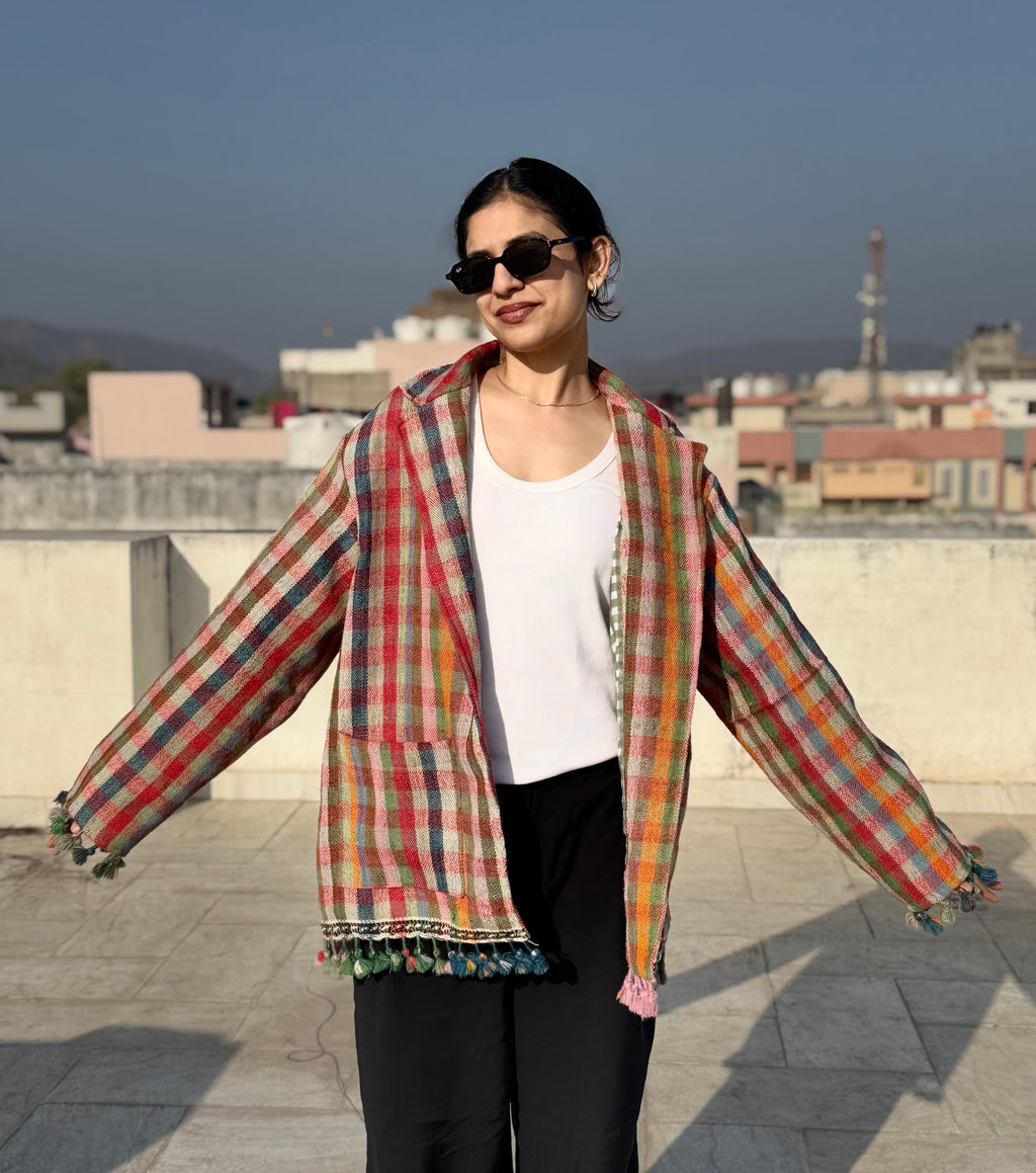 Handwoven Merino Wool Pattu Jacket