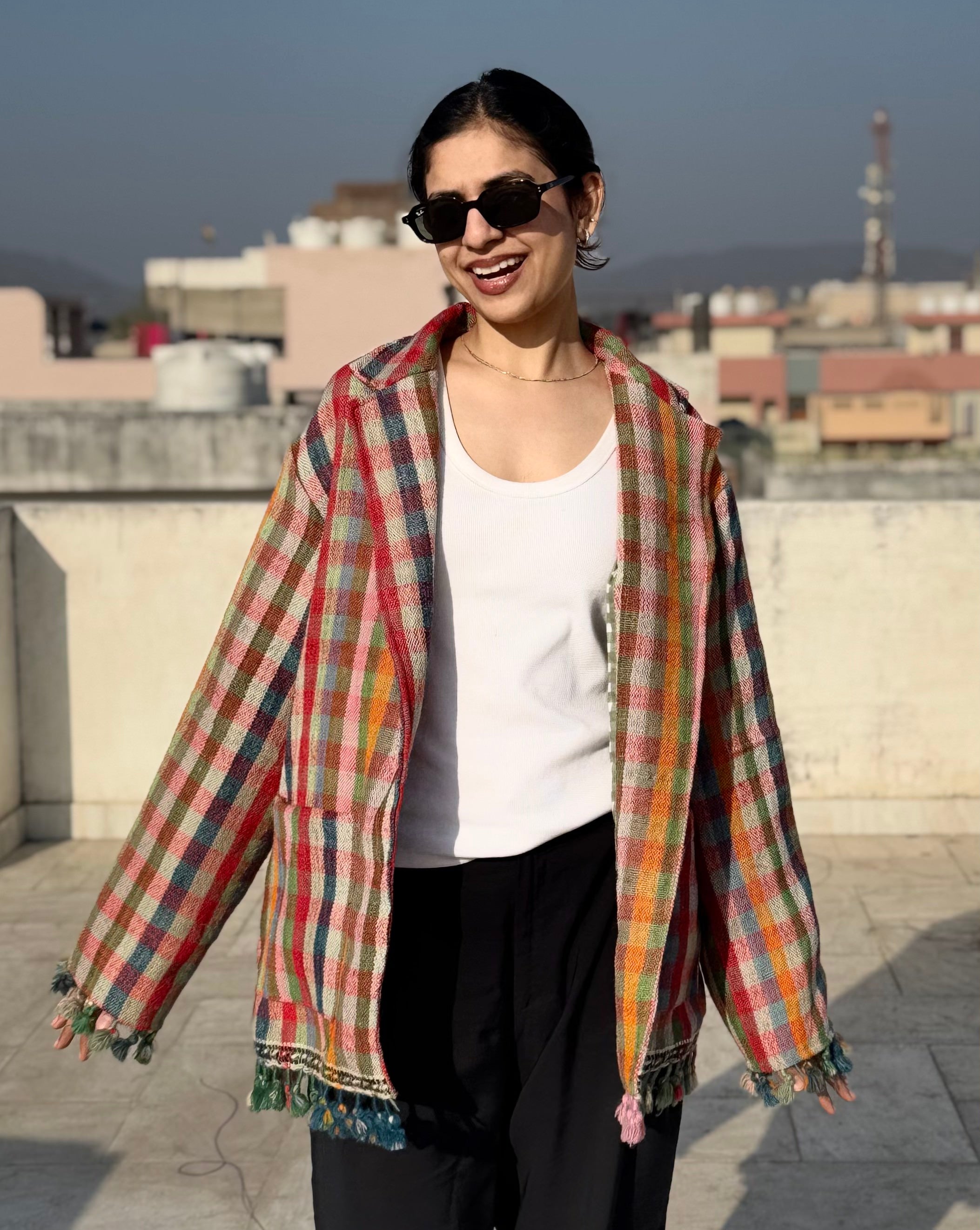 Handwoven Merino Wool Pattu Jacket