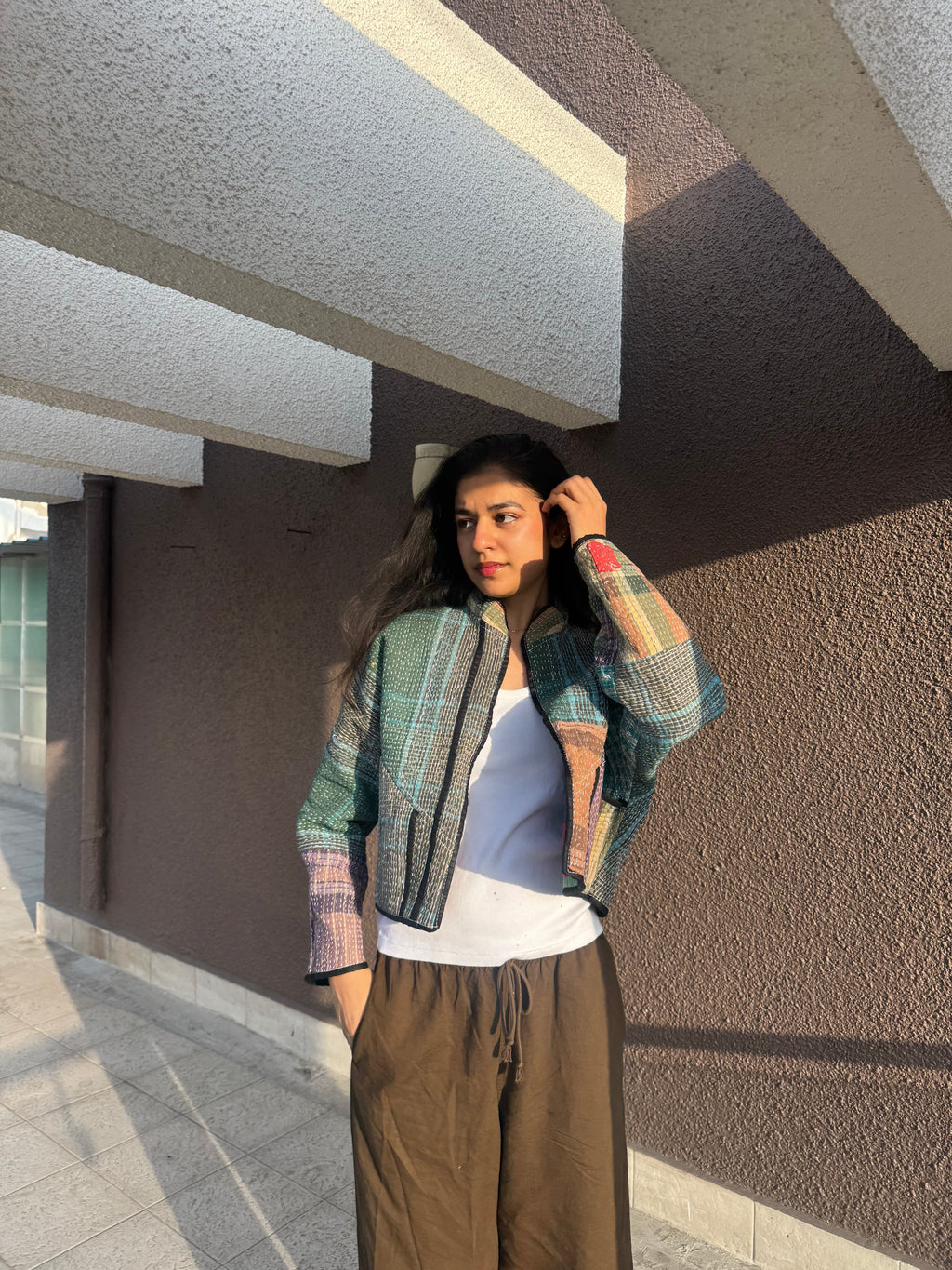 01-Cropped Kantha Jacket