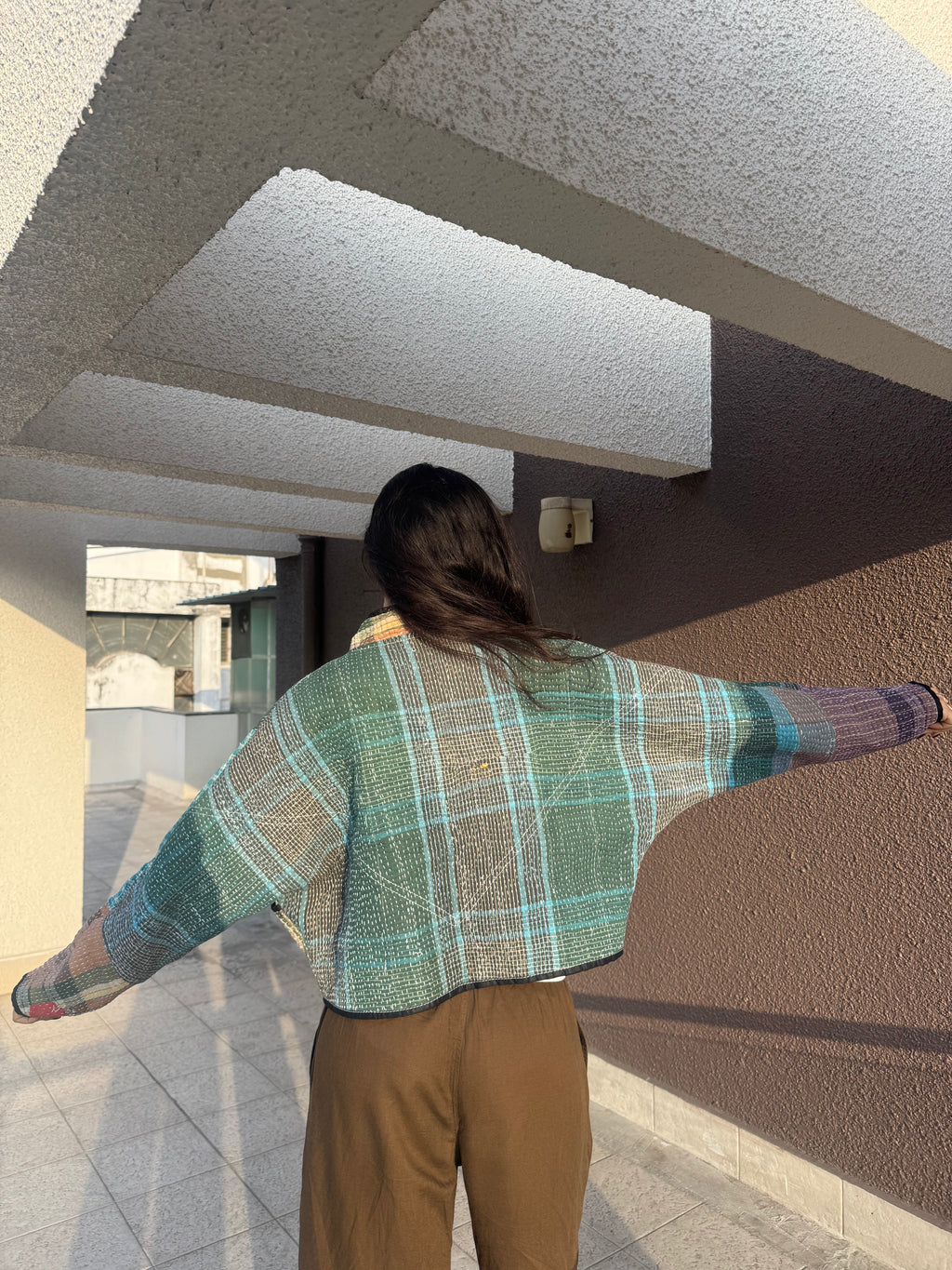 01-Cropped Kantha Jacket
