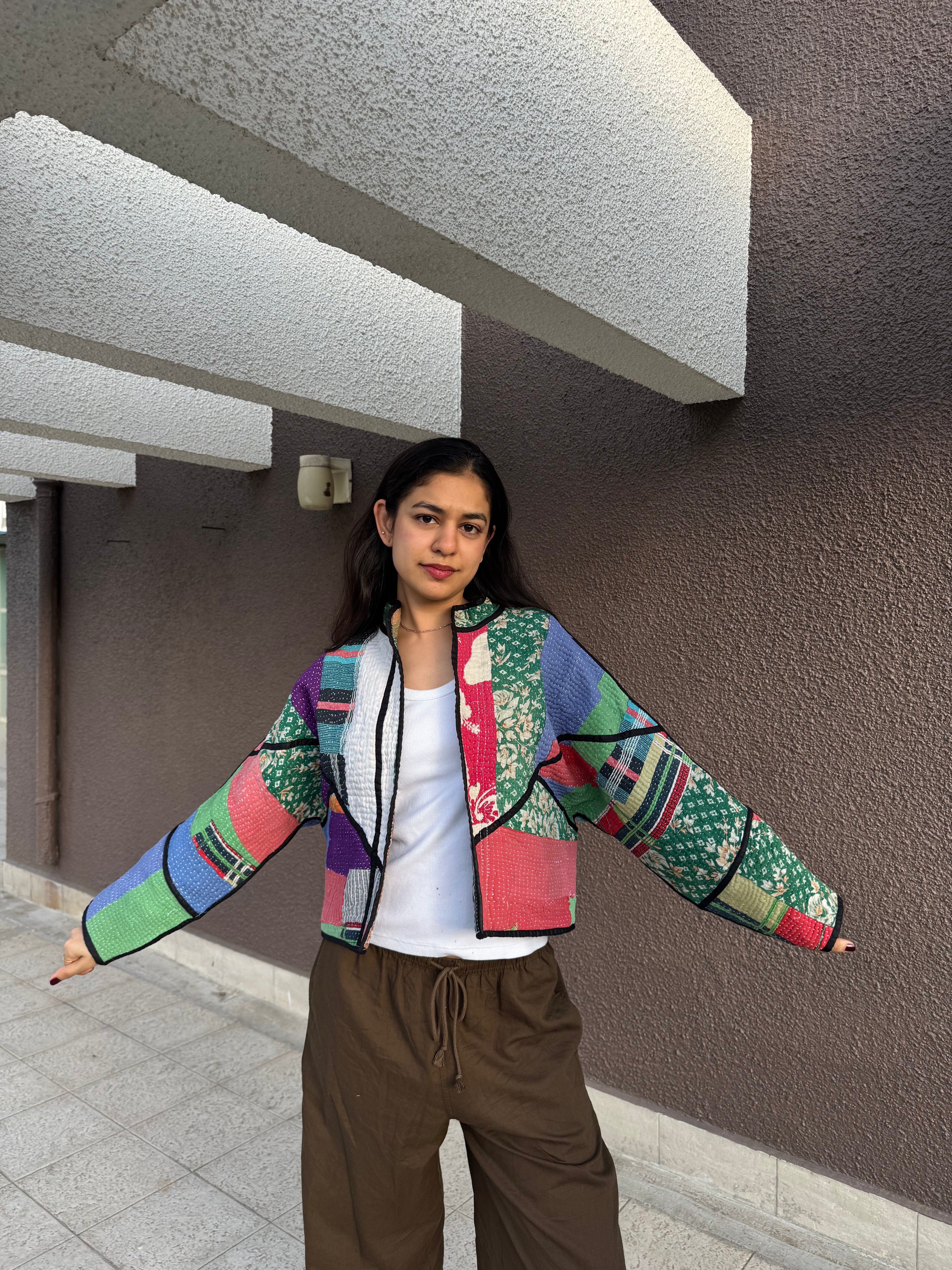 01-Cropped Kantha Jacket