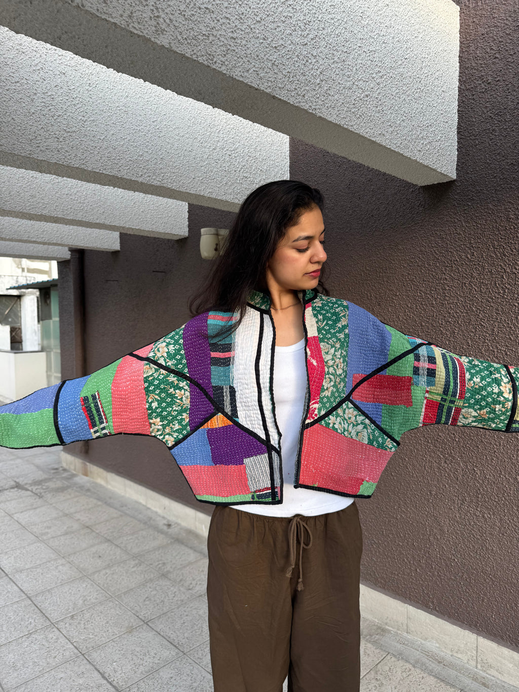 01-Cropped Kantha Jacket