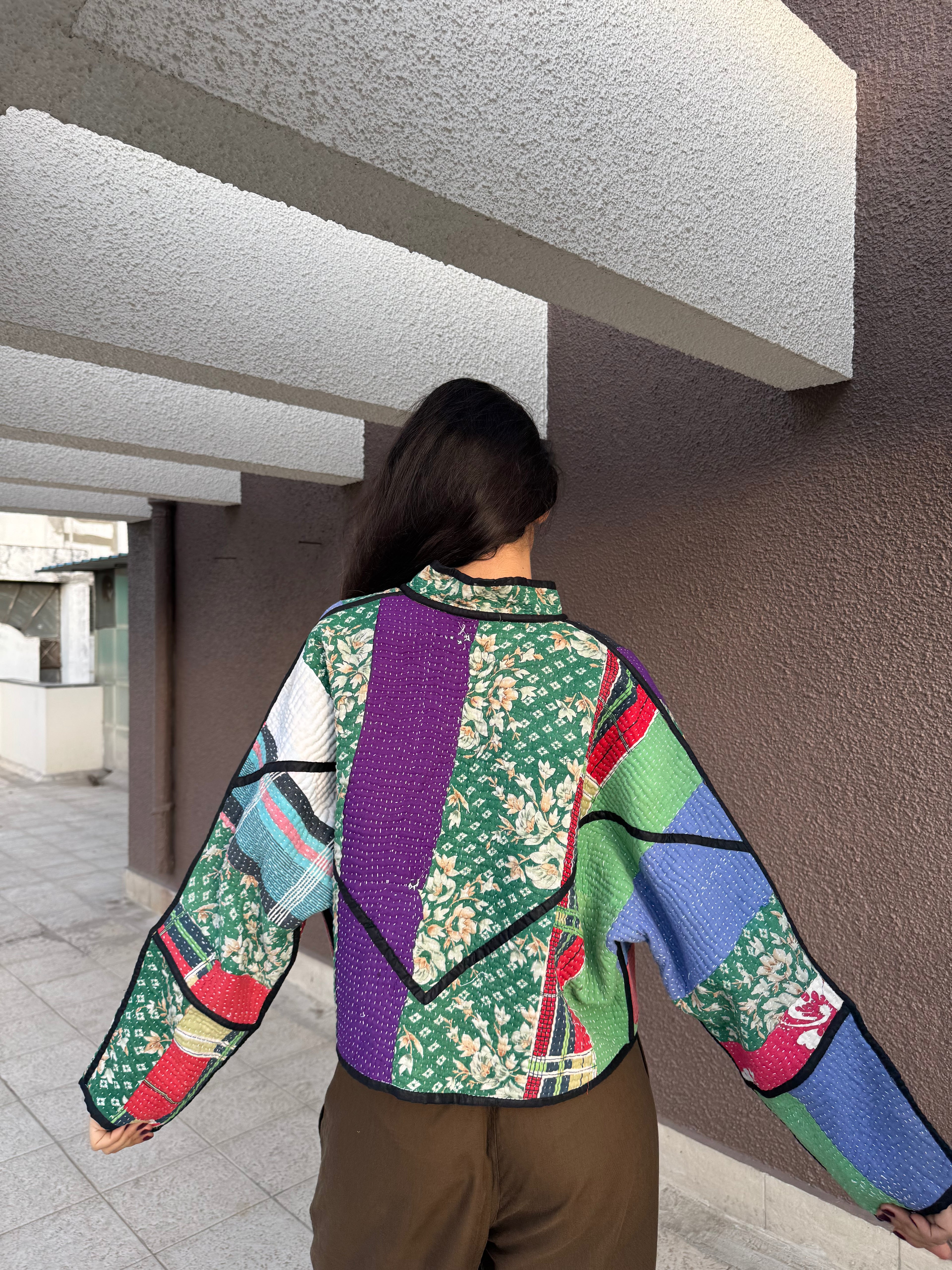 01-Cropped Kantha Jacket