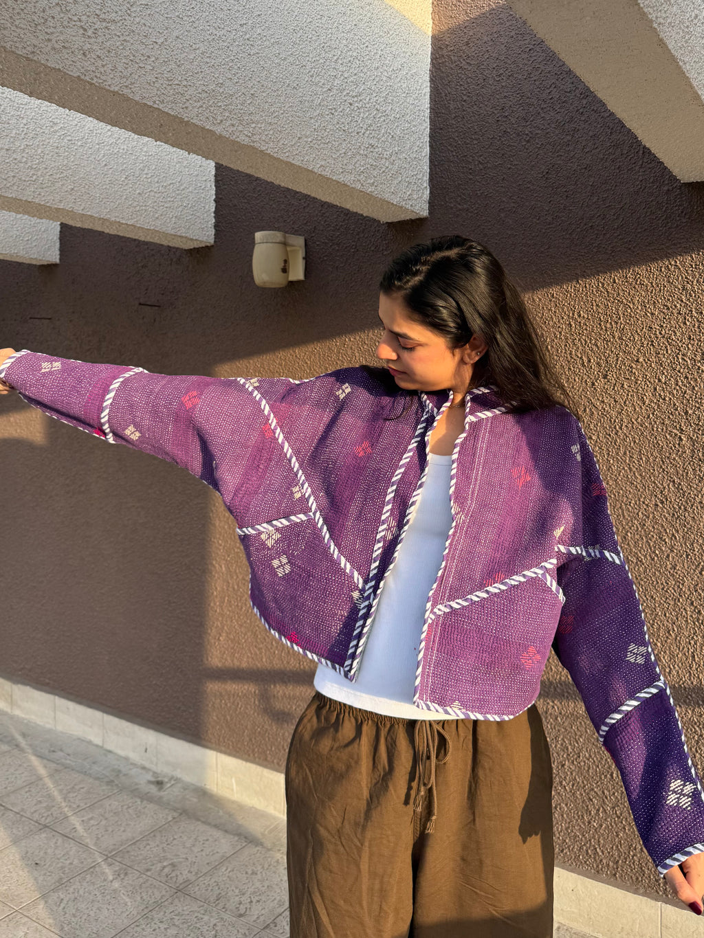 02-Cropped Kantha Jacket