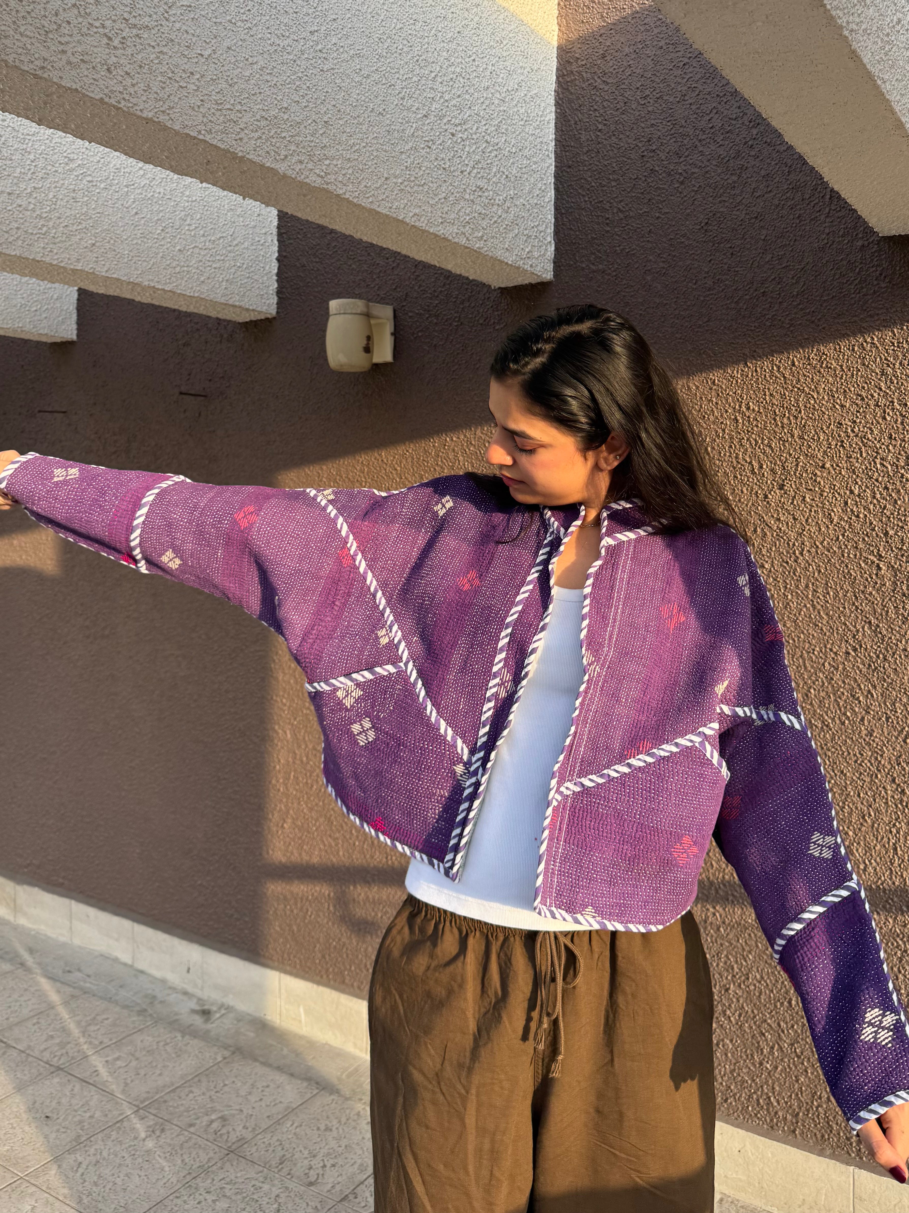 02-Cropped Kantha Jacket