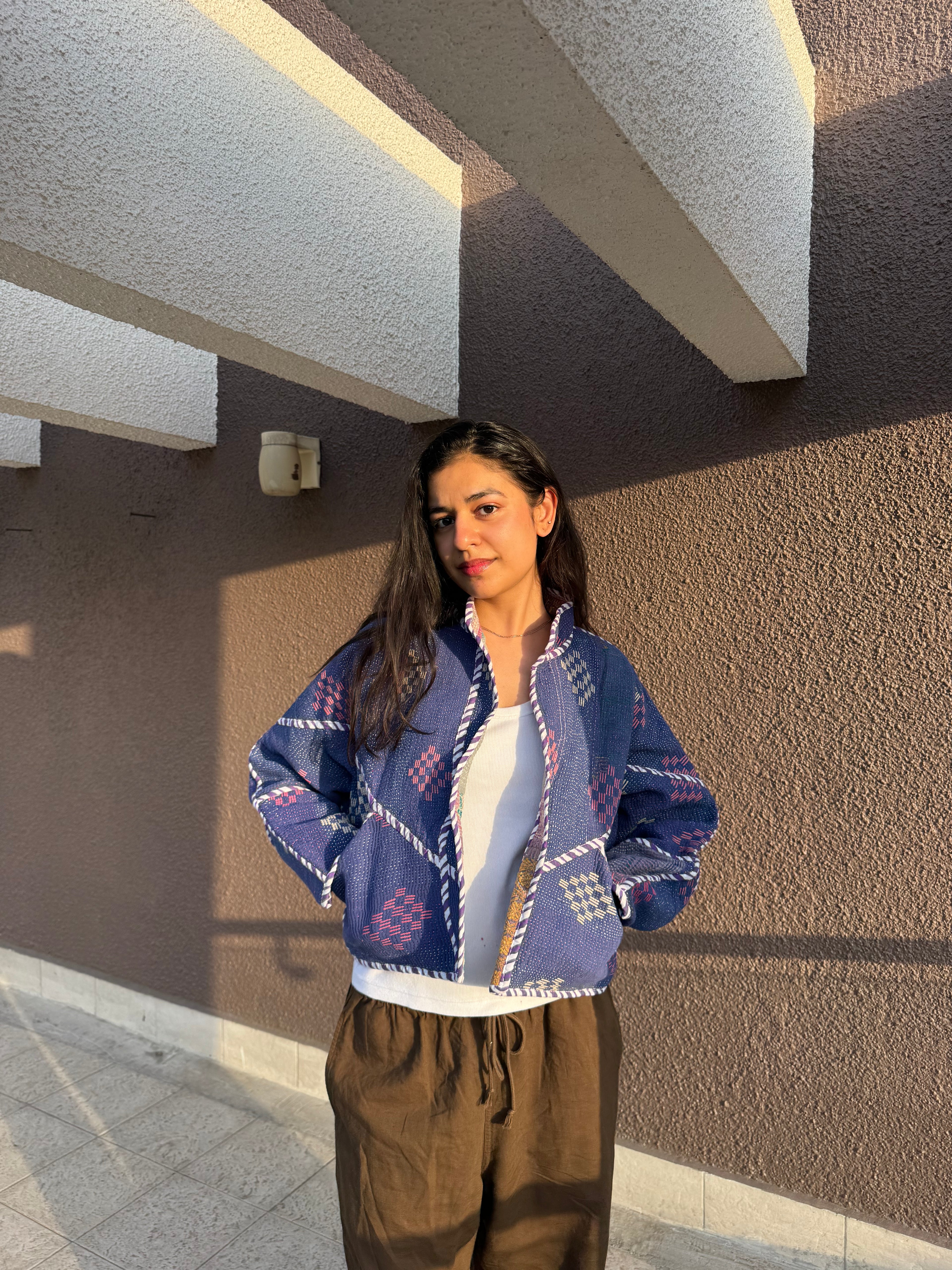 03-Cropped Kantha Jacket