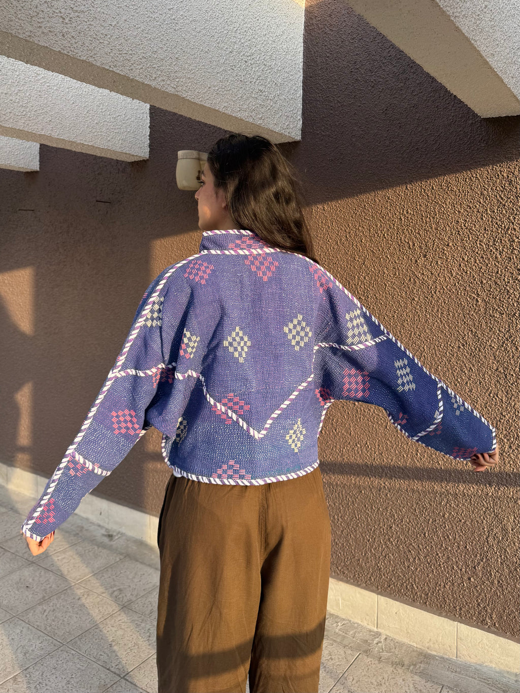 03-Cropped Kantha Jacket