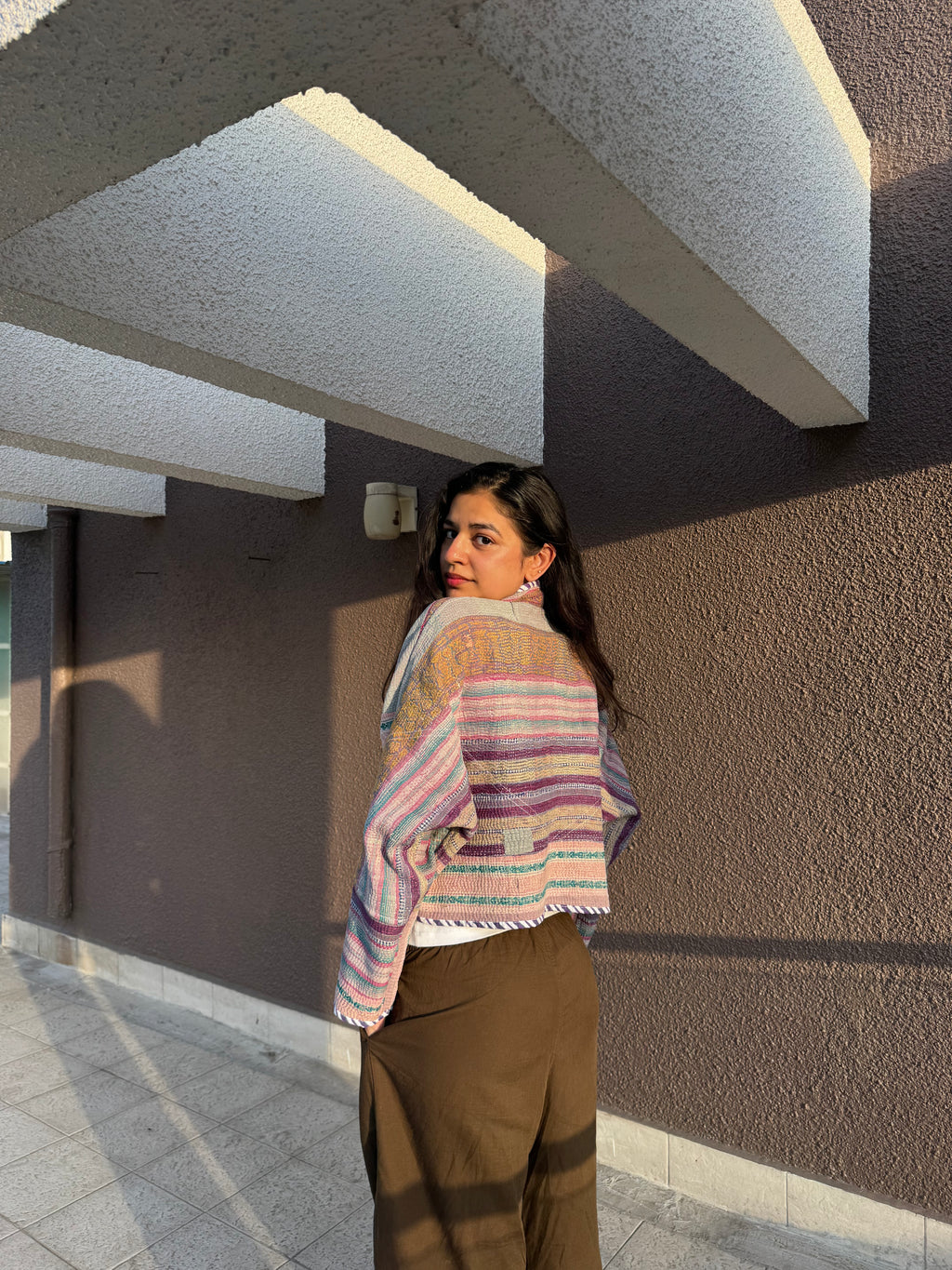 03-Cropped Kantha Jacket