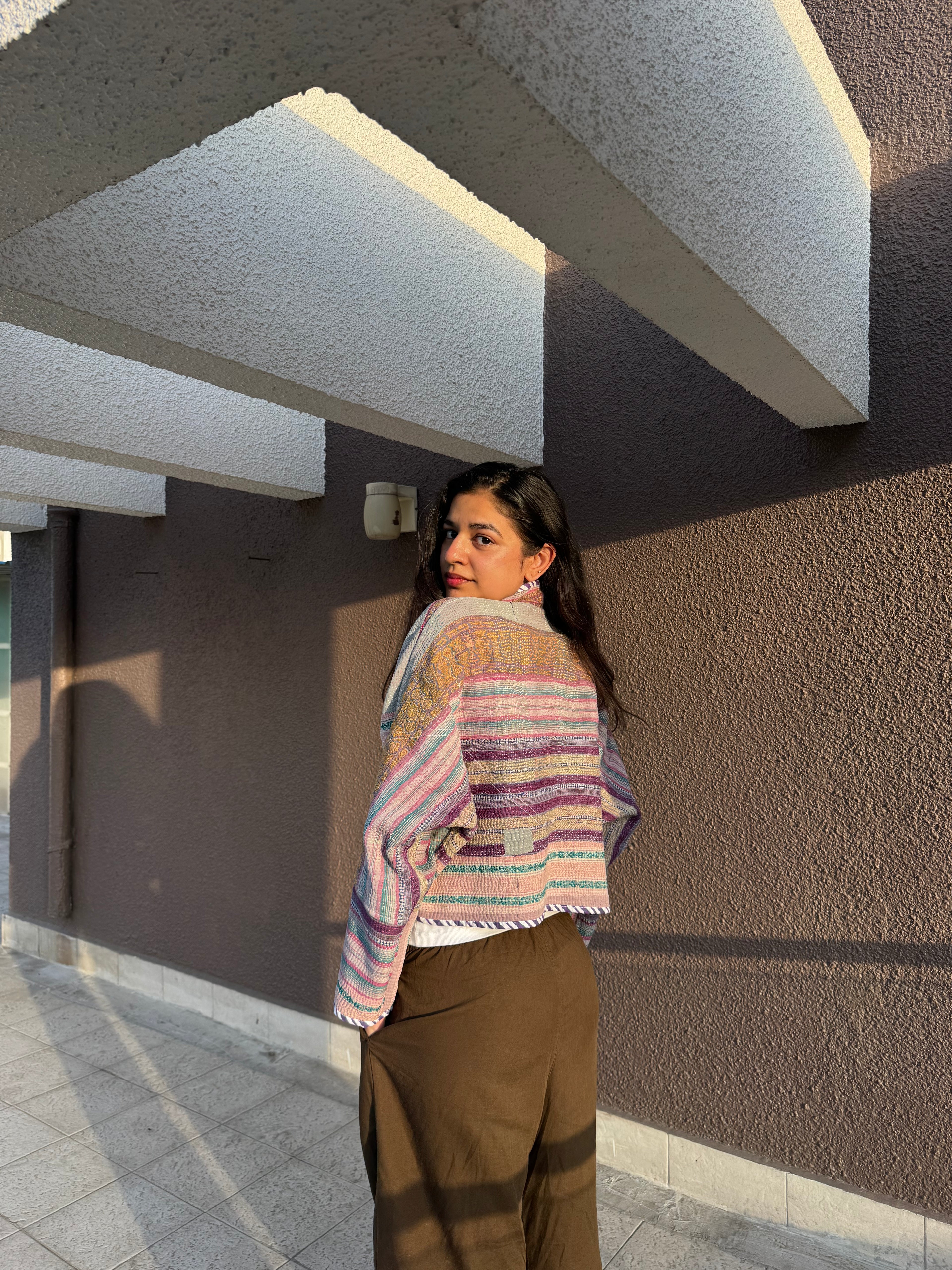 03-Cropped Kantha Jacket