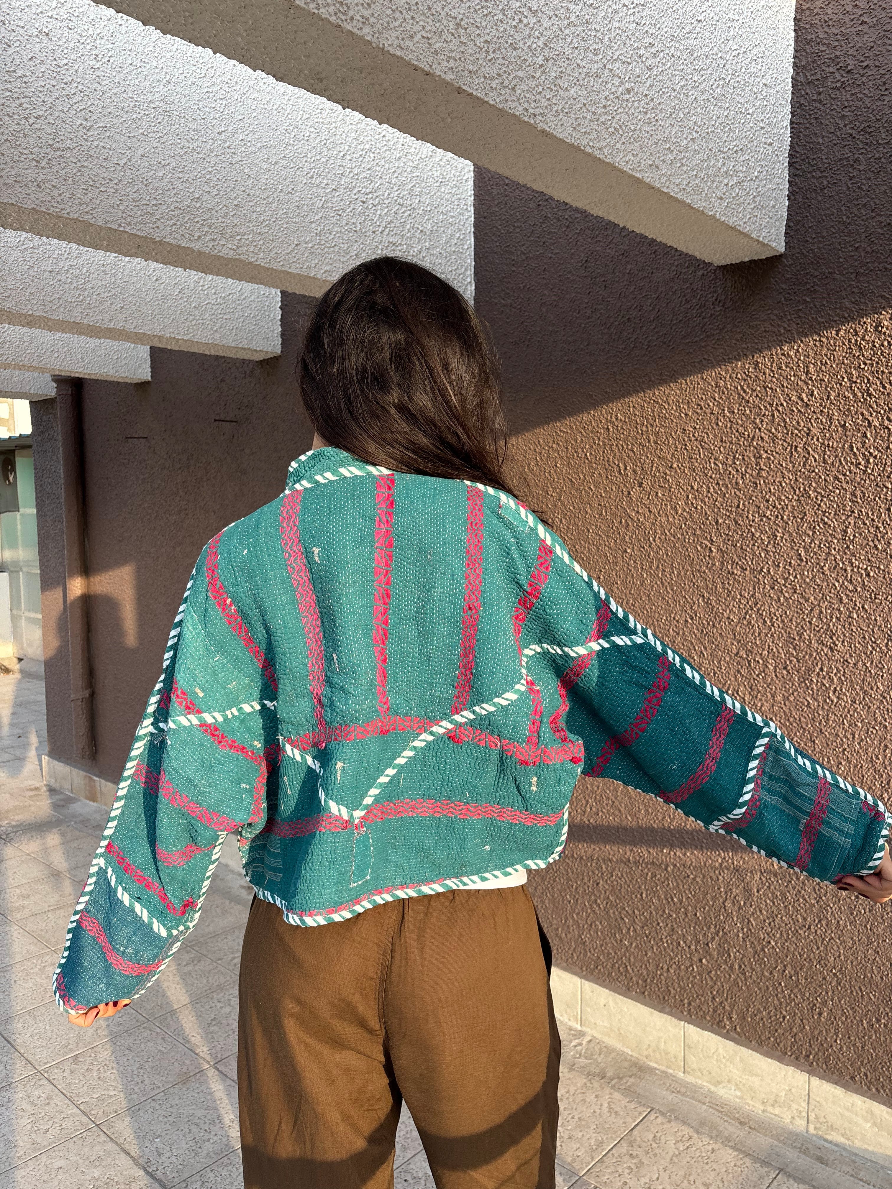 04-Cropped Kantha Jacket