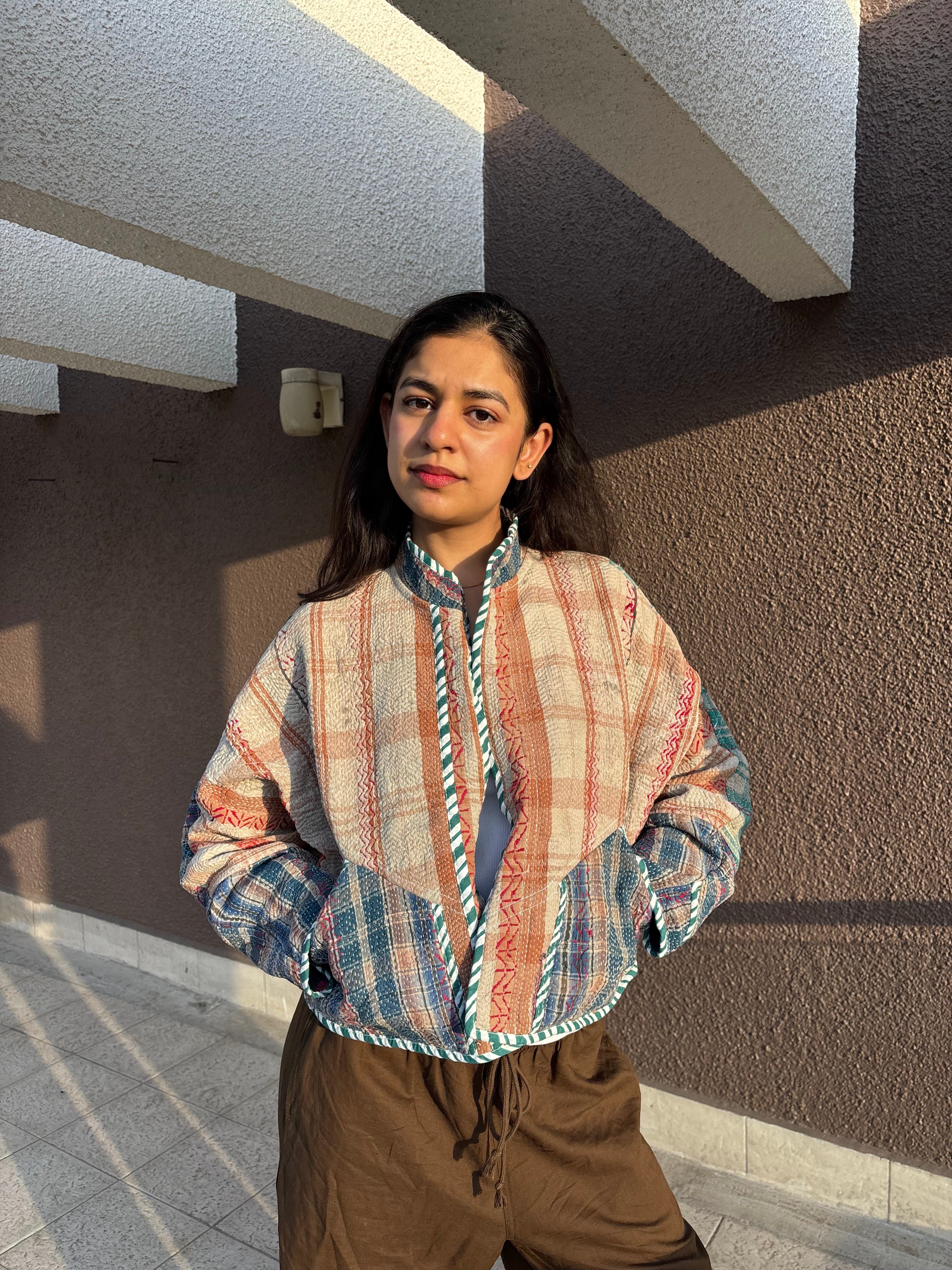 04-Cropped Kantha Jacket