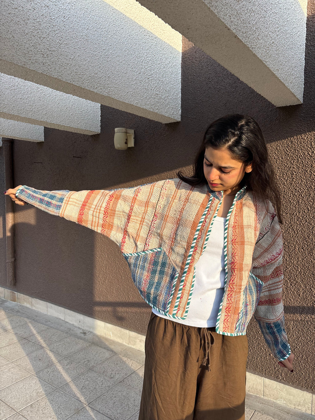 04-Cropped Kantha Jacket
