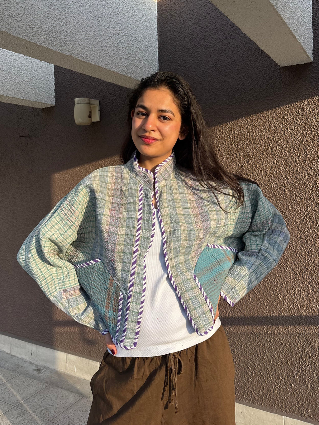 02-Cropped Kantha Jacket
