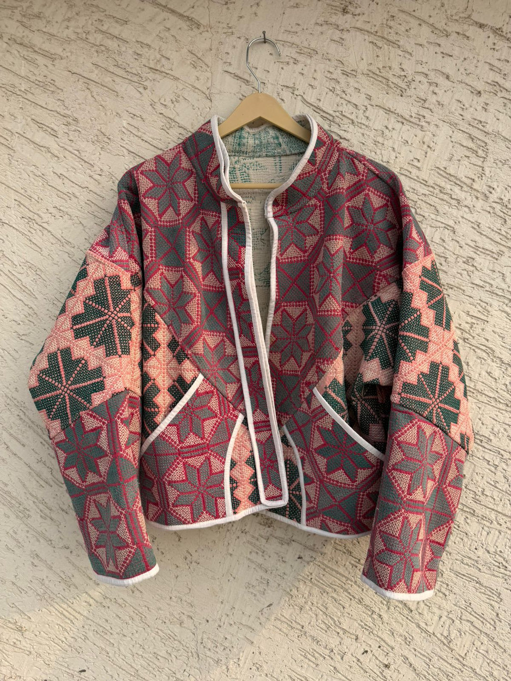 07 Cross Stitched Patchwork Jackets - Reversible