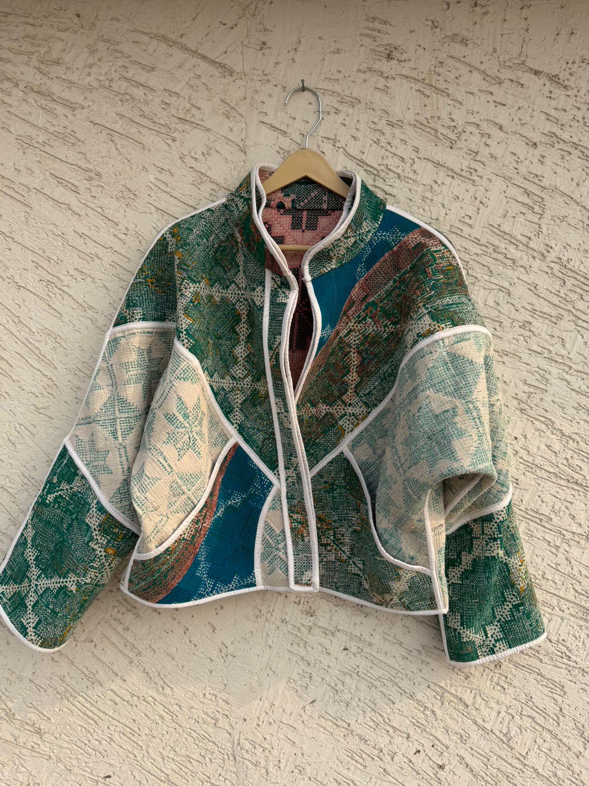 04 Cross Stitched Patchwork Jackets - Reversible