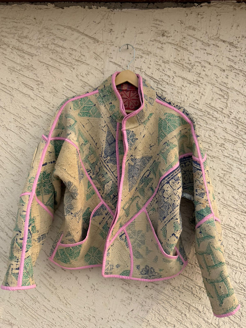 02 Cross Stitched Patchwork Jackets - Reversible