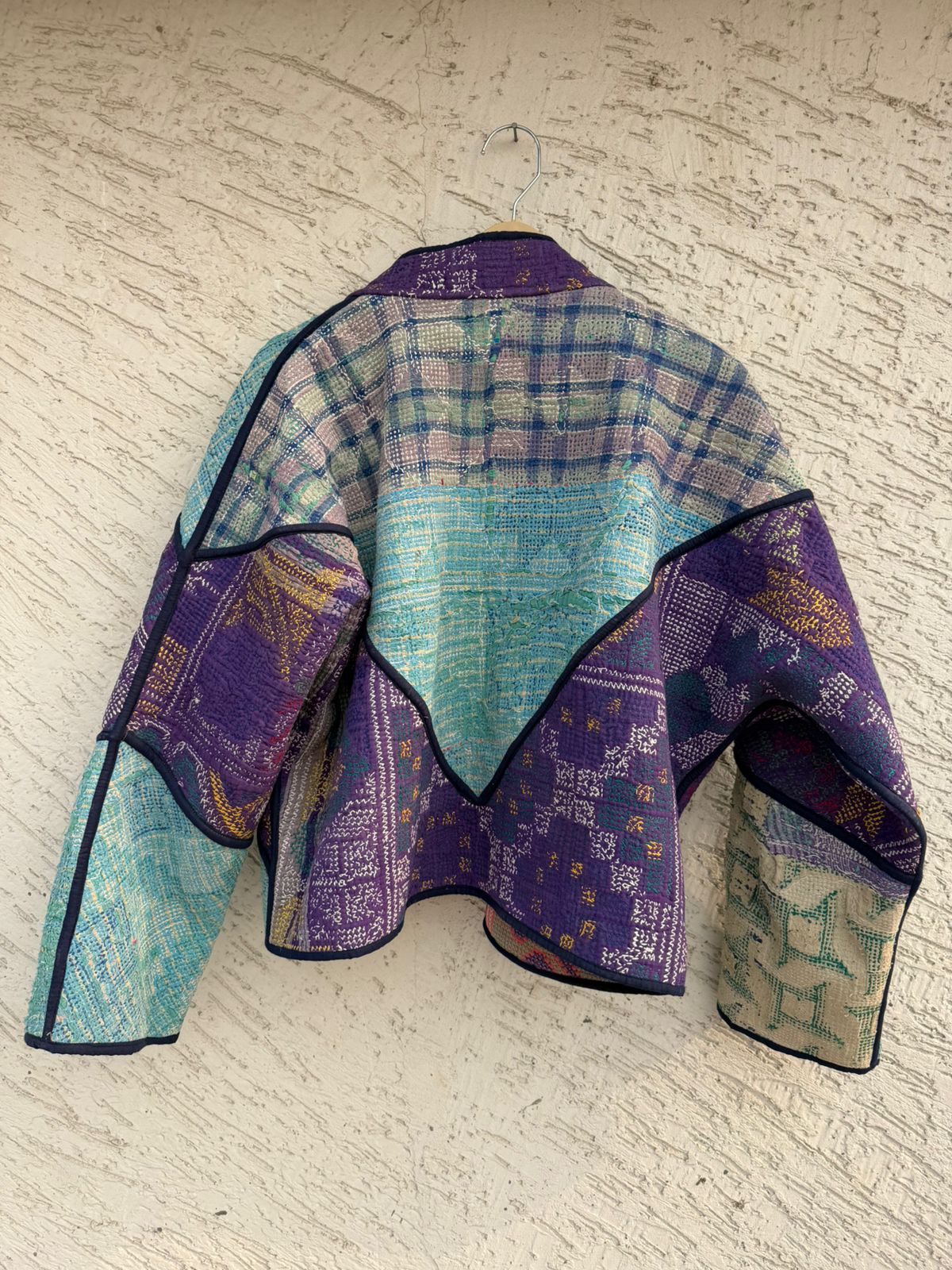 01 Cross Stitched Patchwork Jackets - Reversible