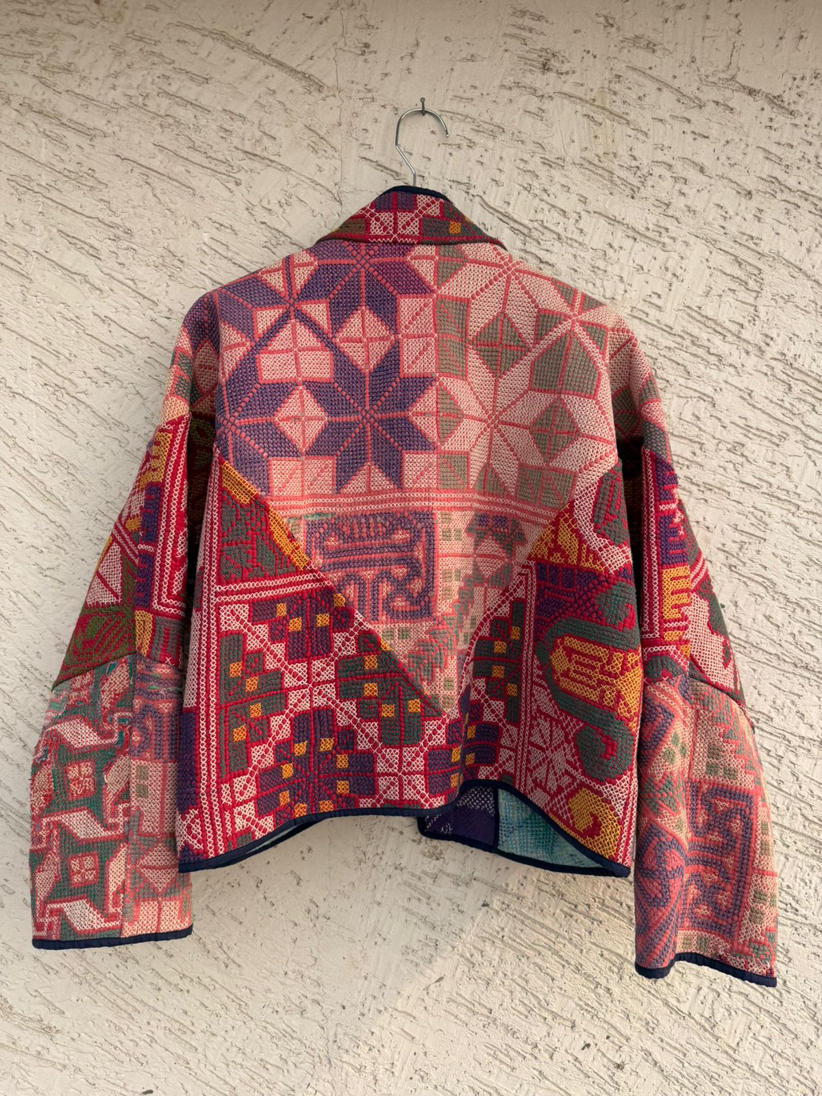 01 Cross Stitched Patchwork Jackets - Reversible
