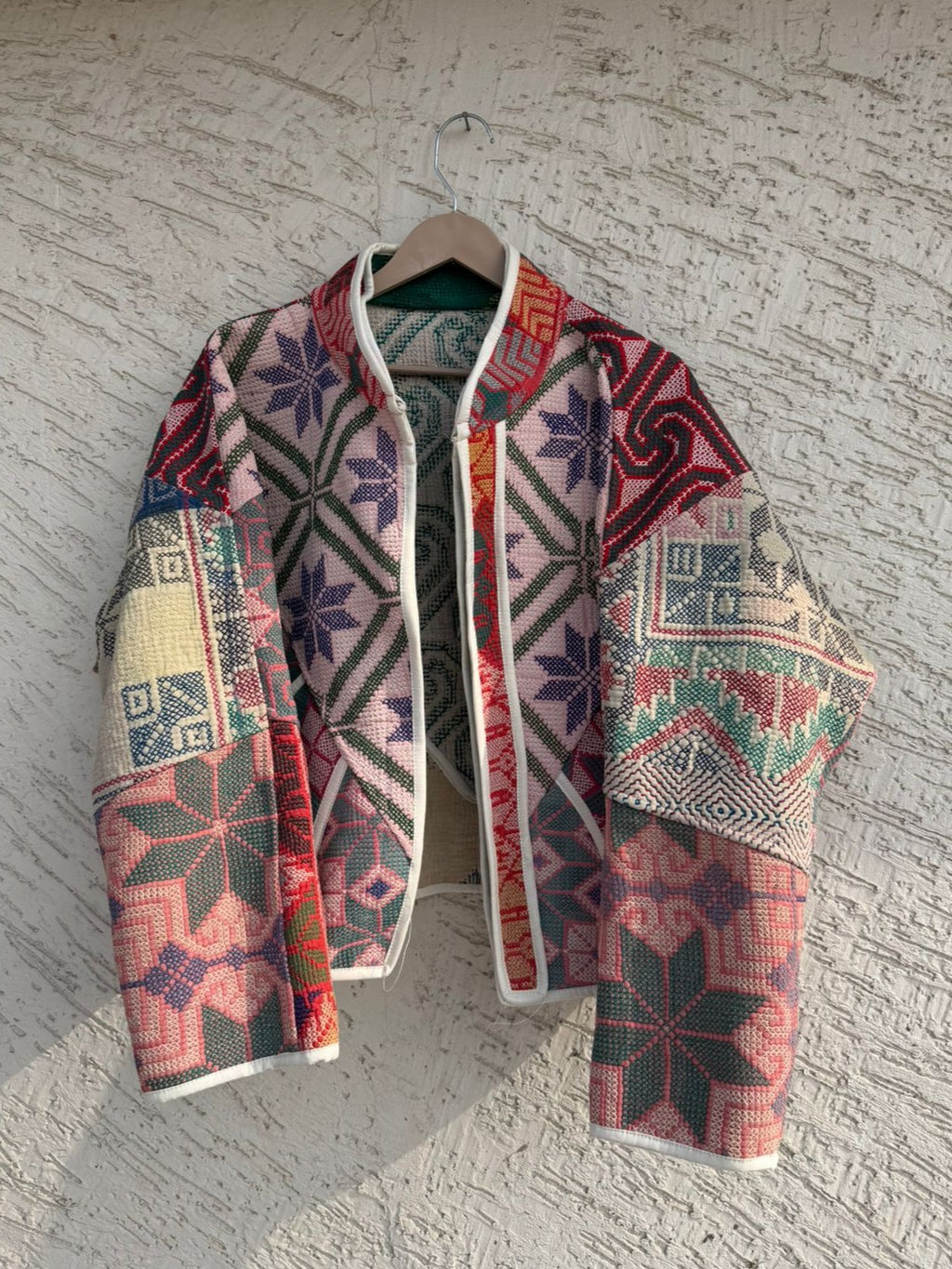 08 Cross Stitched Patchwork Jackets - Reversible