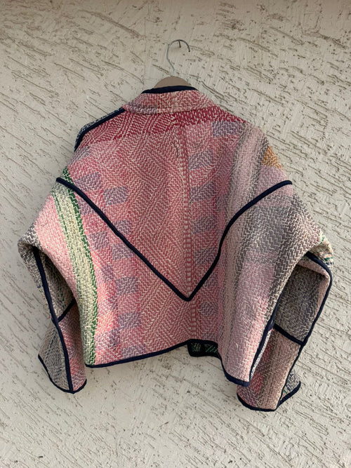 01 Lahori Kantha Jacket - Reversible