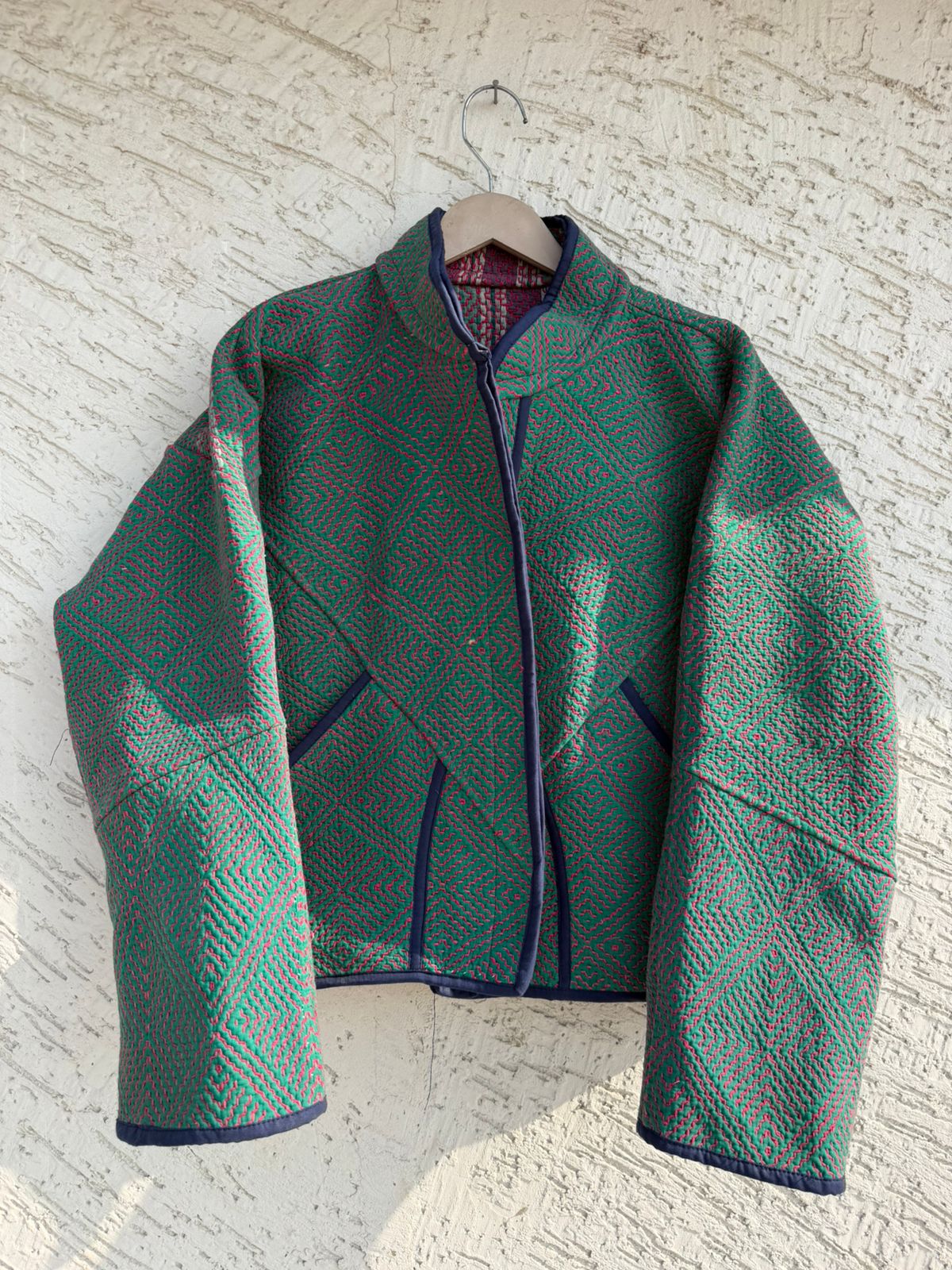 02 Lahori Kantha Jacket - Reversible