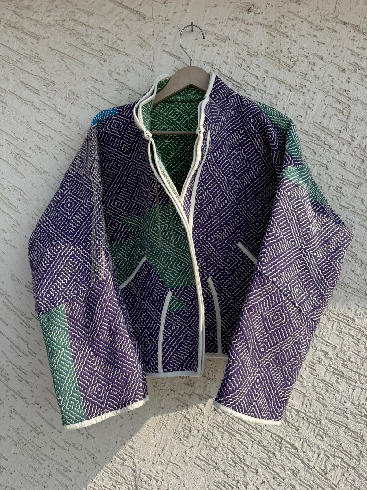 05 Lahori Kantha Jacket - Reversible