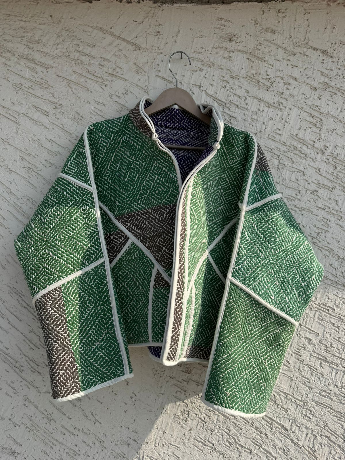 05 Lahori Kantha Jacket - Reversible