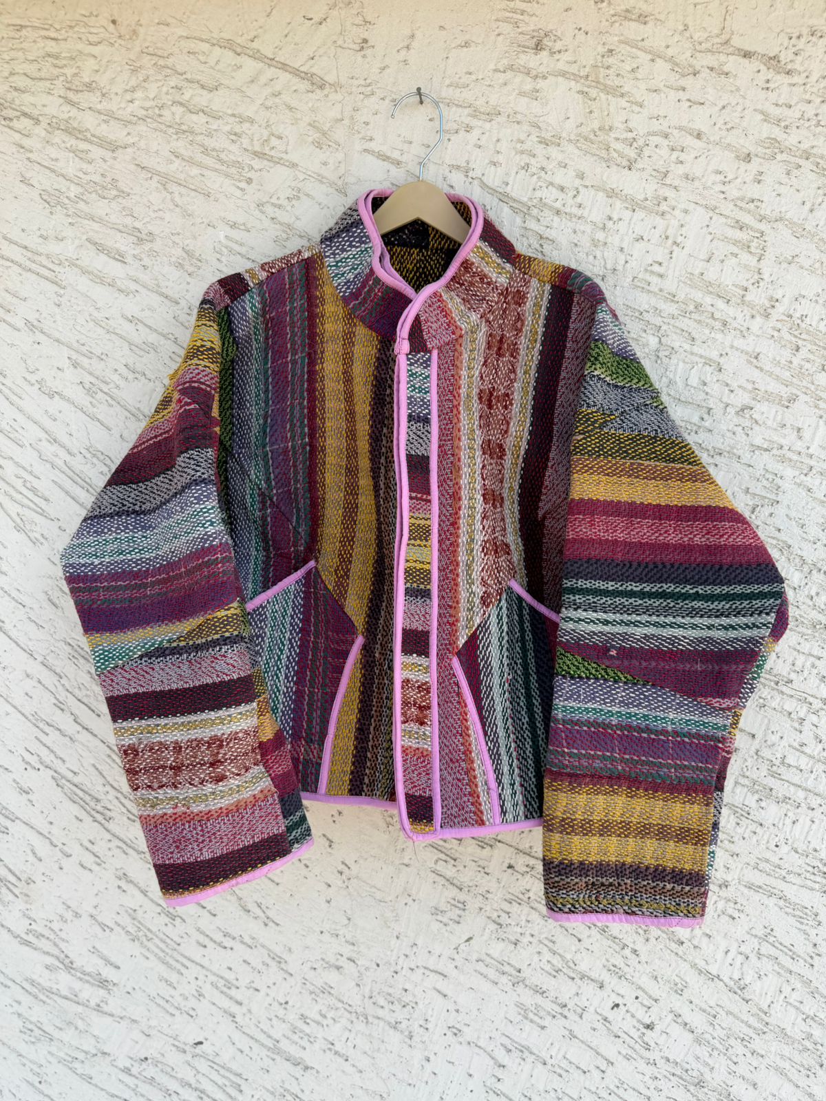 07 Lahori Kantha Jacket - Reversible