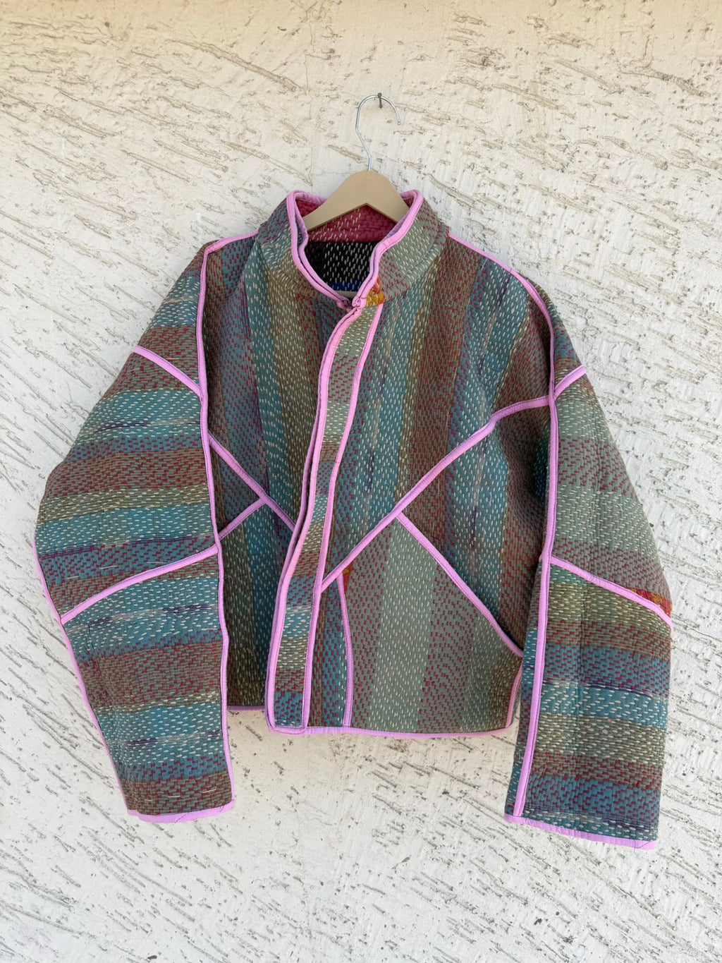 08 Lahori Kantha Jacket - Reversible