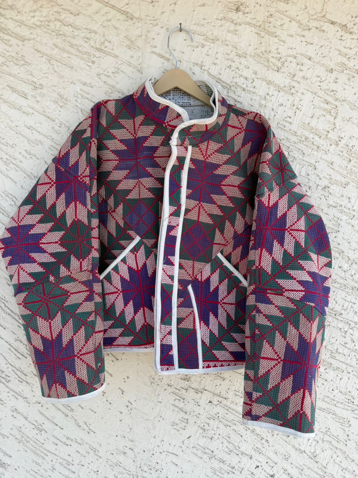 23 Cross Stitched Patchwork Jackets - Reversible