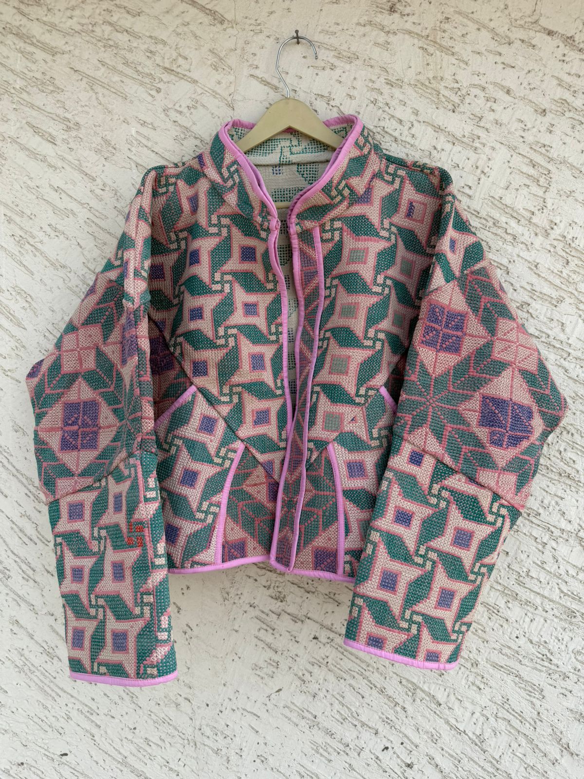 27 Cross Stitched Patchwork Jackets - Reversible