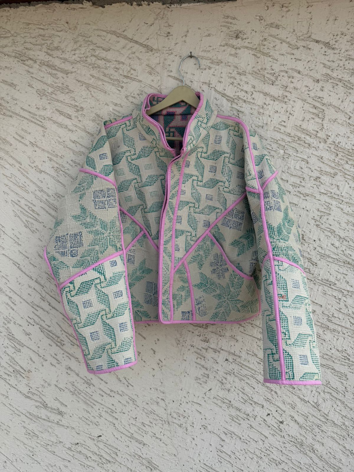 27 Cross Stitched Patchwork Jackets - Reversible