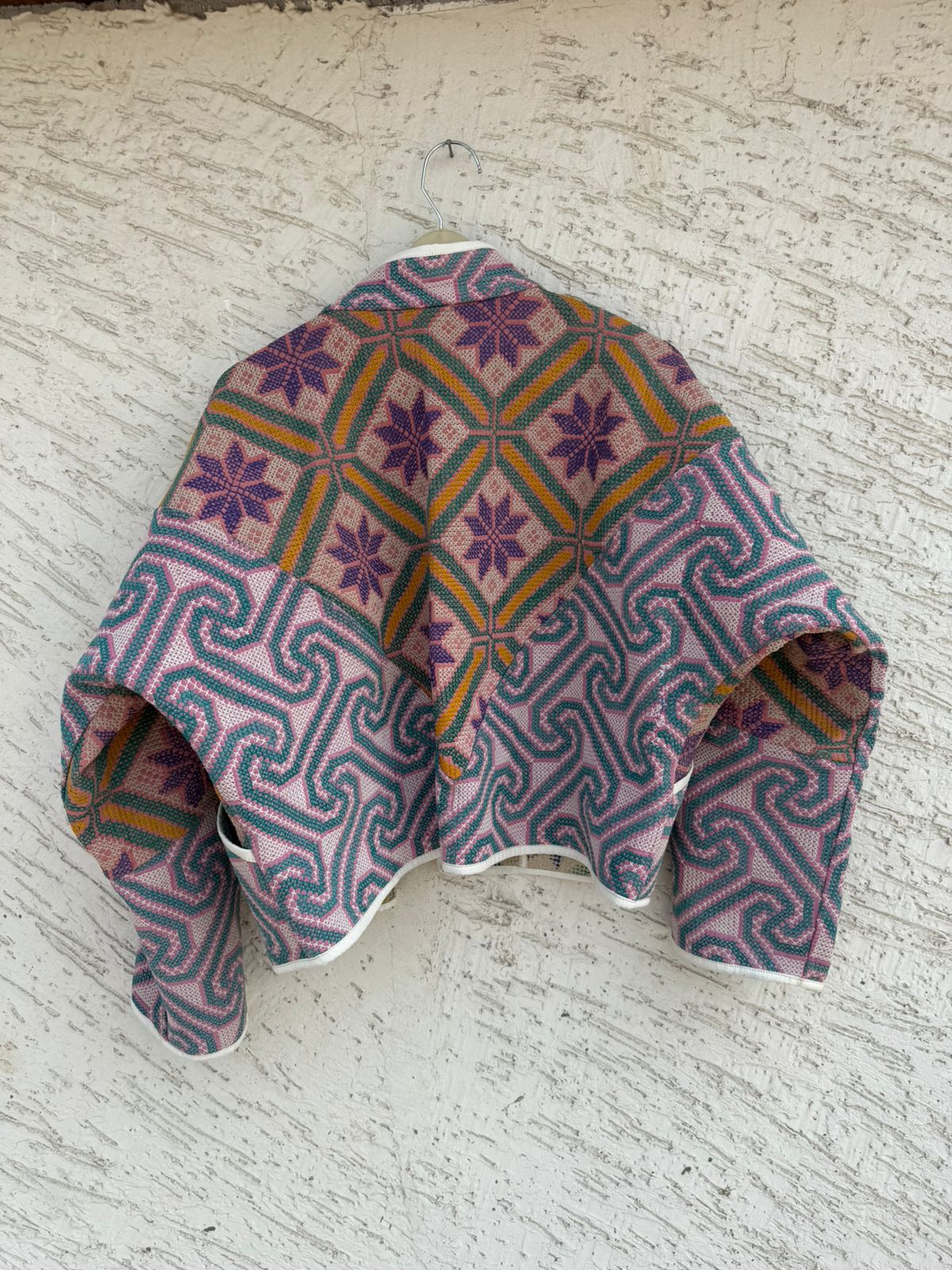 28 Cross Stitched Patchwork Jackets - Reversible