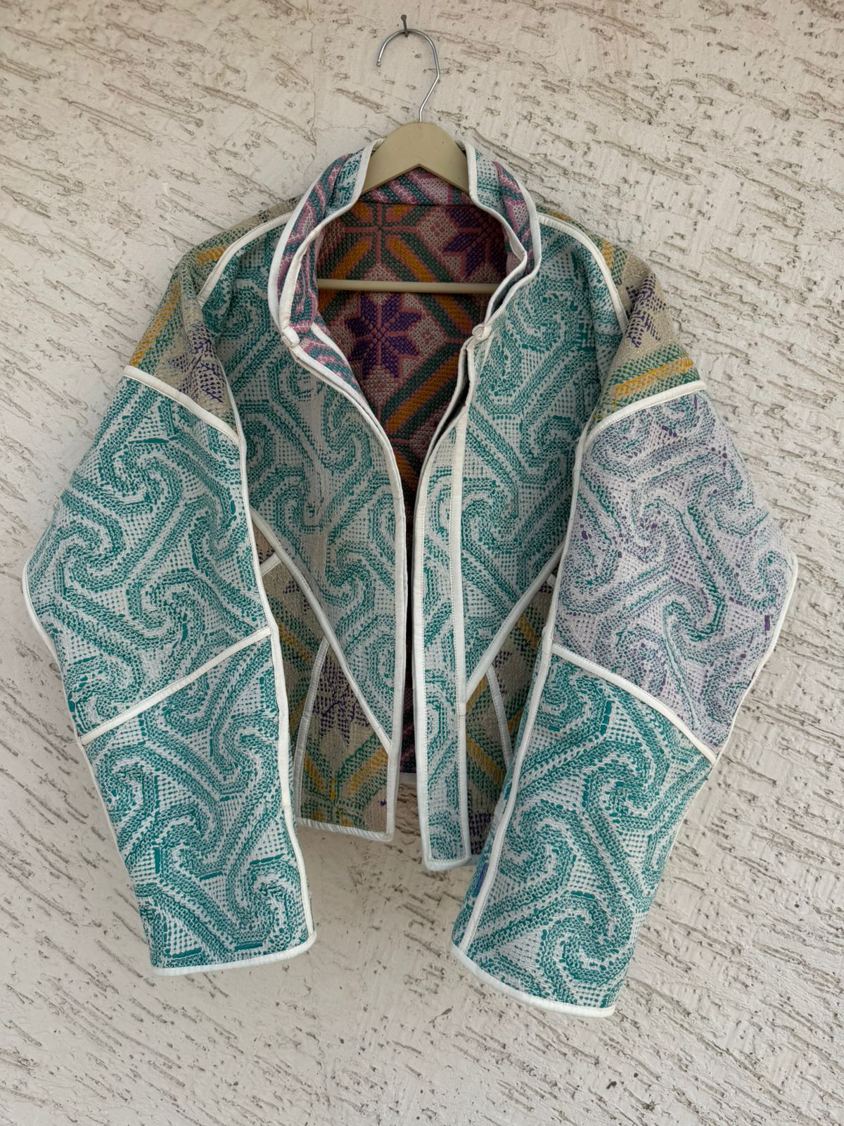 28 Cross Stitched Patchwork Jackets - Reversible