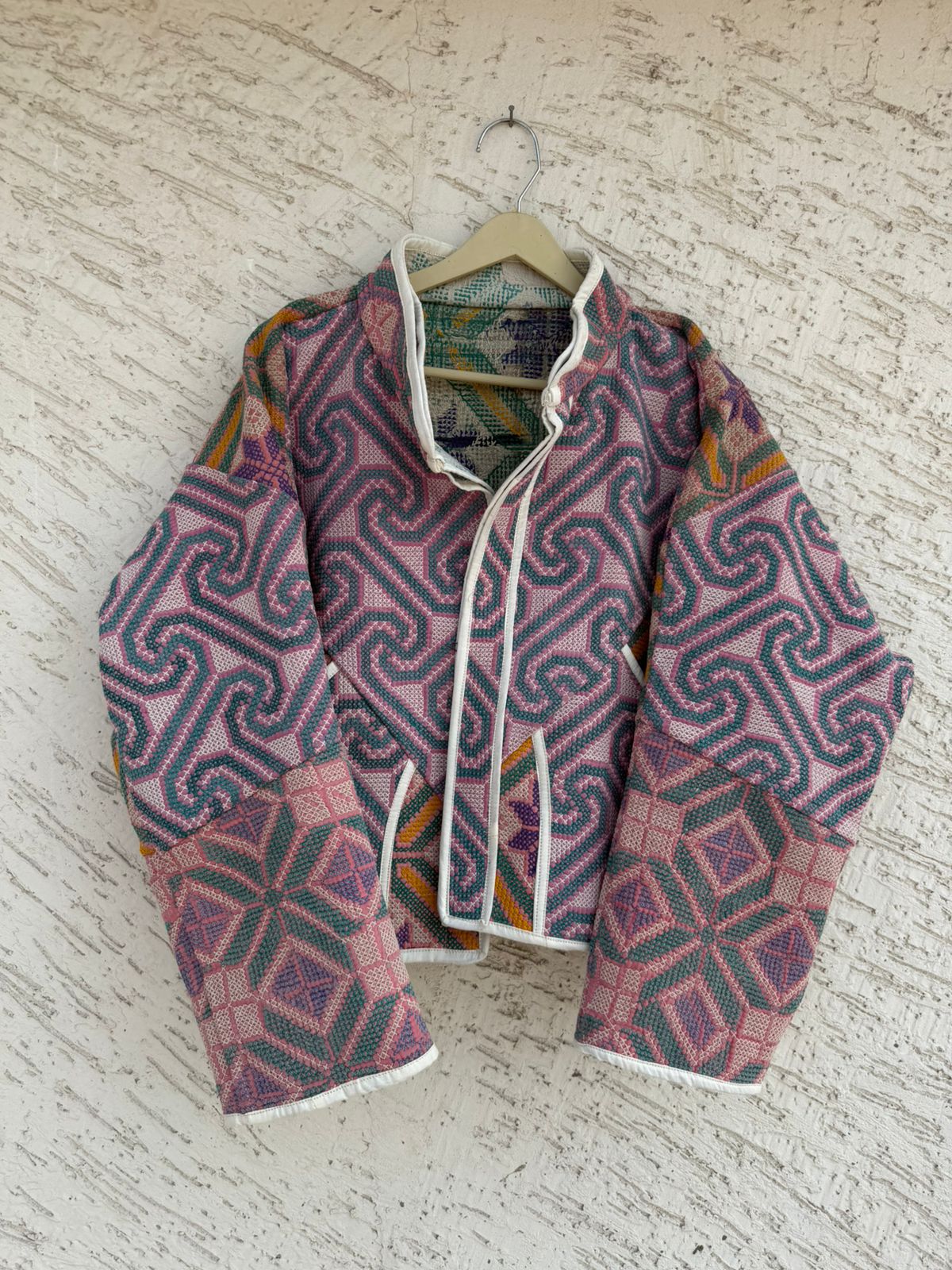 29 Cross Stitched Patchwork Jackets - Reversible