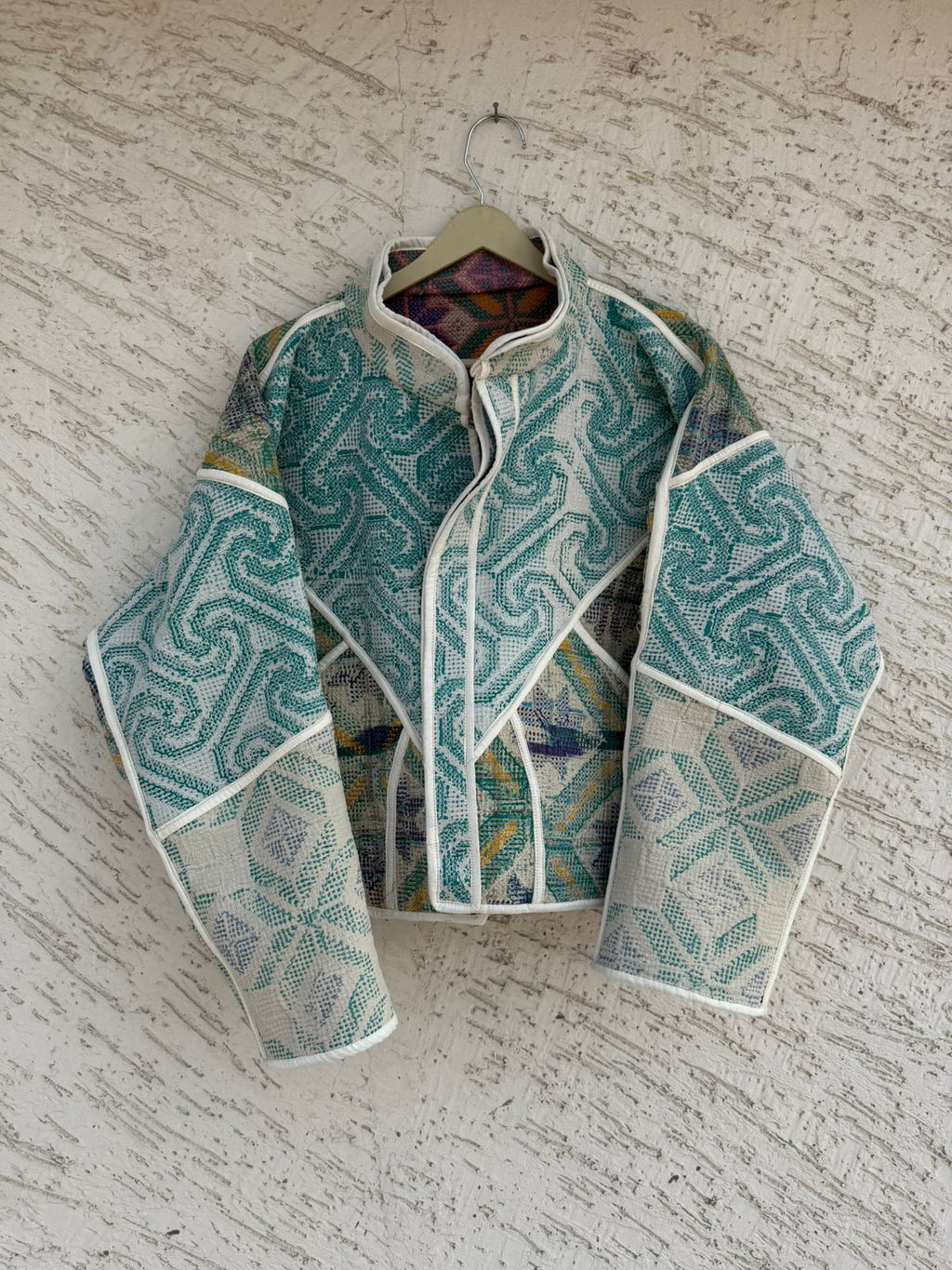 29 Cross Stitched Patchwork Jackets - Reversible
