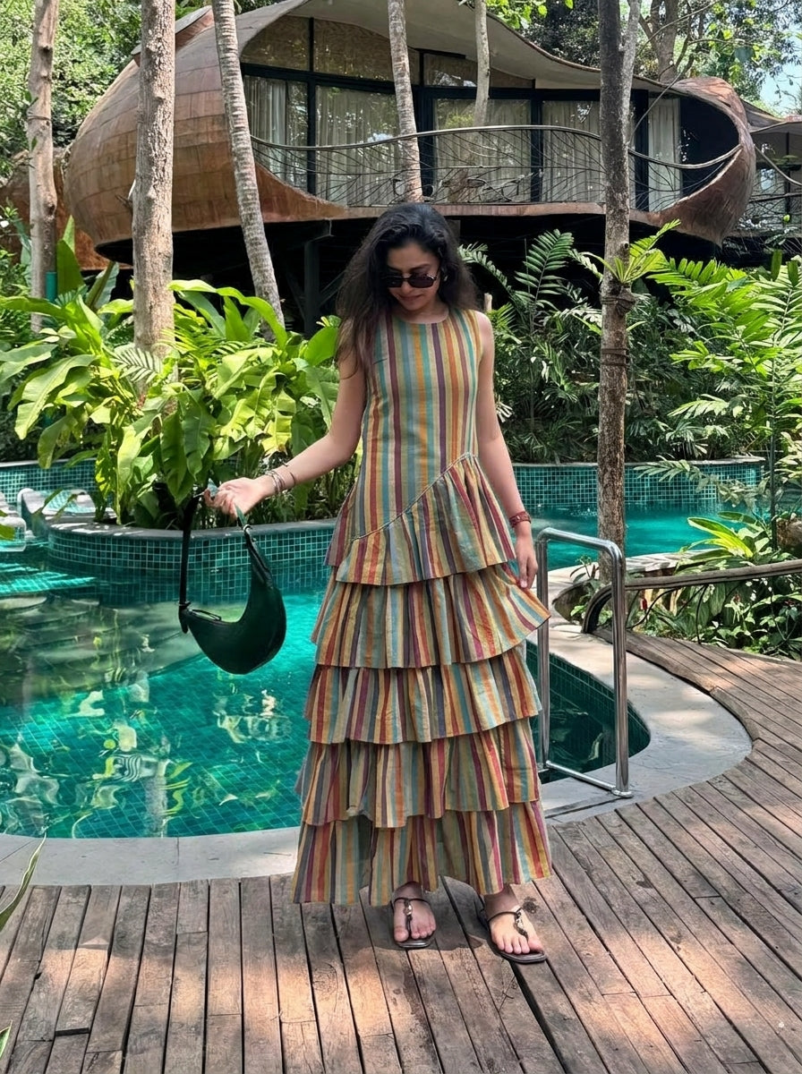 Forest Stripes Dress