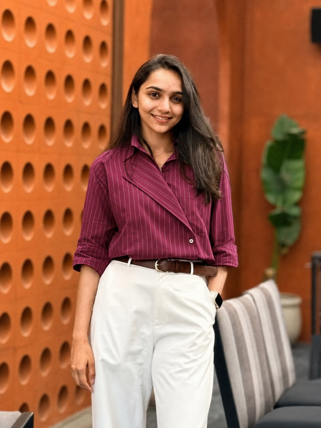 Korean Shirt - Maroon