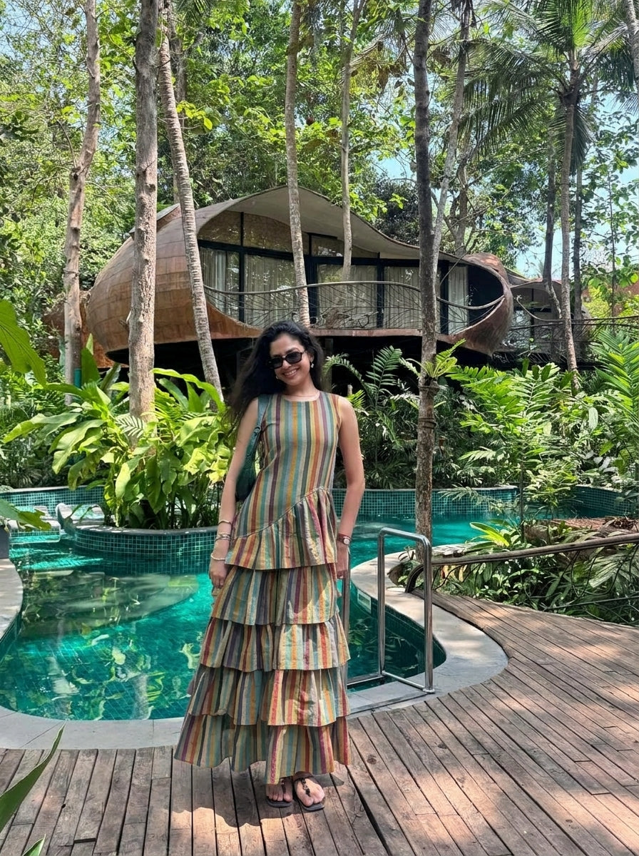 Forest Stripes Dress